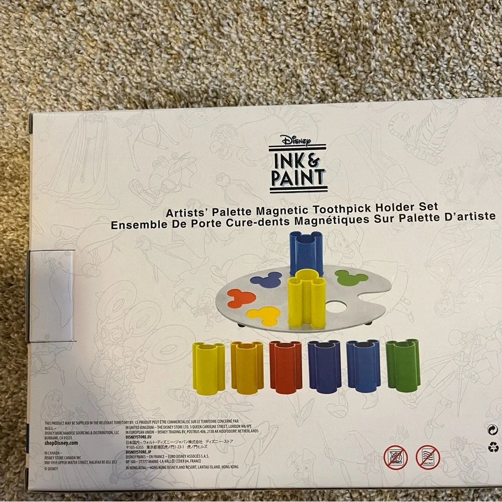 Disney’s Ink and Paint tooth pick tray and magnetic holder set